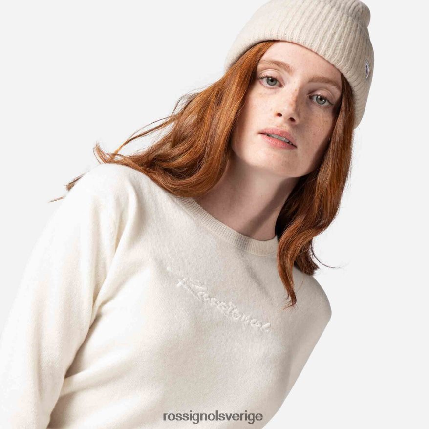 kvinnor Rossignol vit signatur stickad tröja blast 0P00HR922