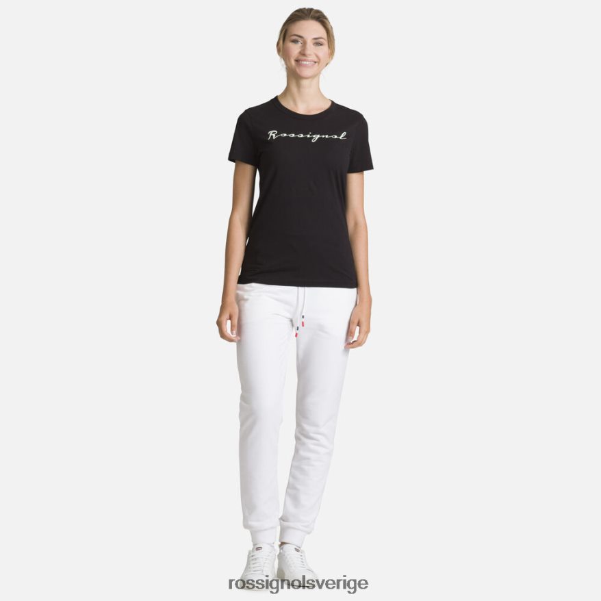 kvinnor Rossignol vit träningsbyxor i bomull med logotyp bottnar 0P00HR939