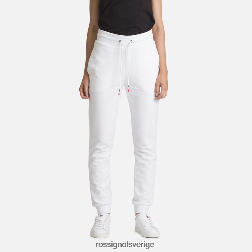 kvinnor Rossignol vit träningsbyxor i bomull med logotyp bottnar 0P00HR939