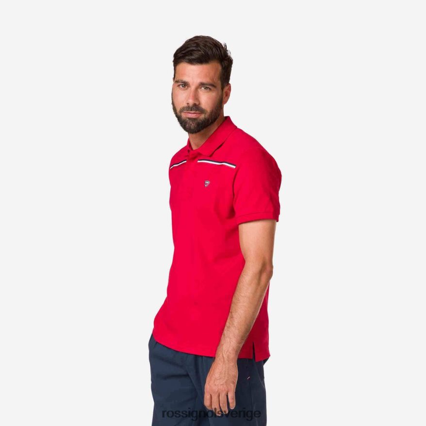 män Rossignol carmin logotyp pikétröja blast 0P00HR504