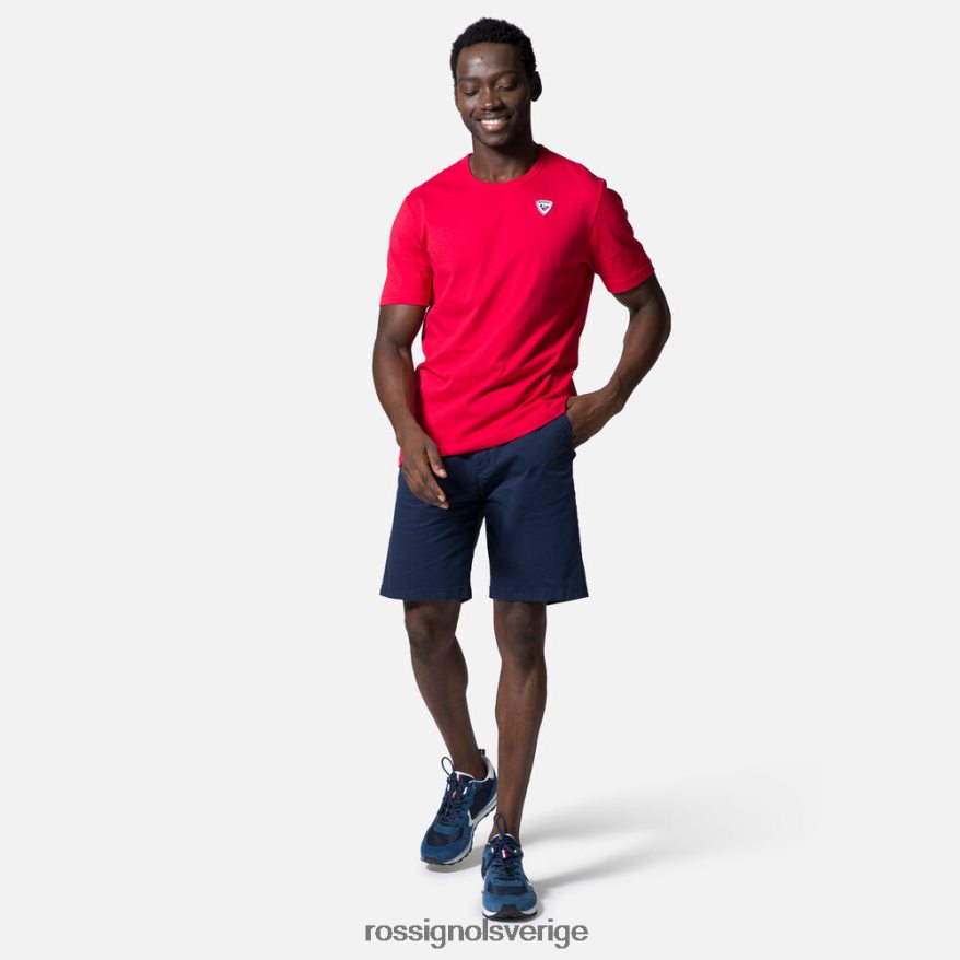 män Rossignol carmin vanlig t-shirt med logotyp blast 0P00HR119