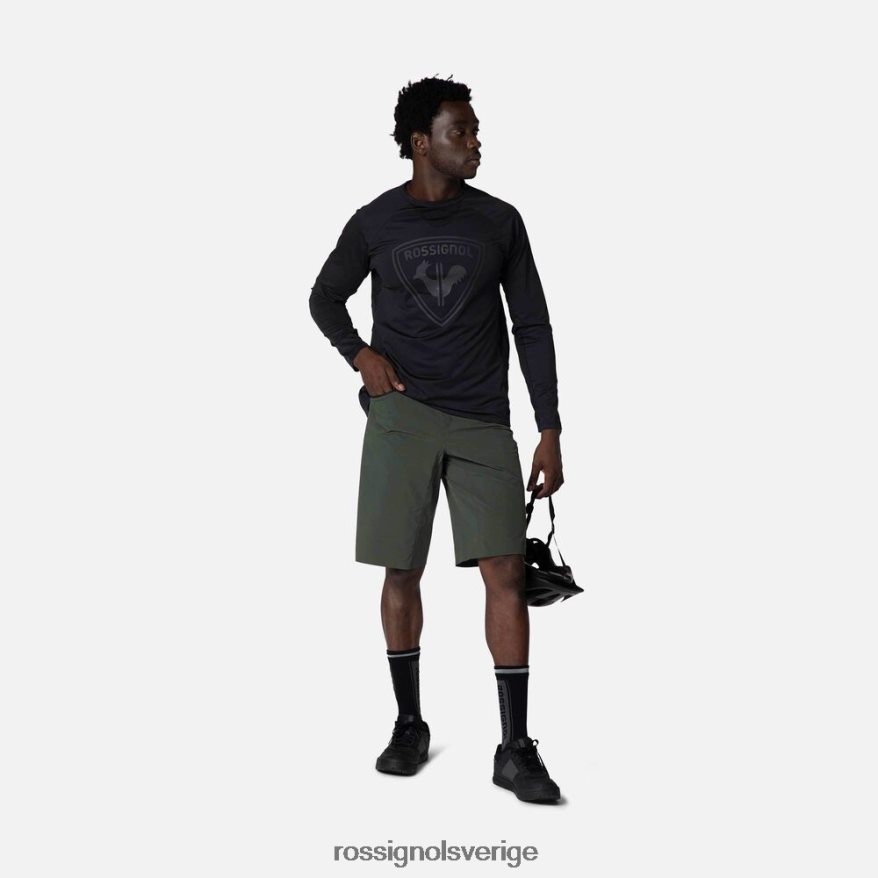 män Rossignol ebenholtsgrönt mountainbike shorts bottnar 0P00HR507