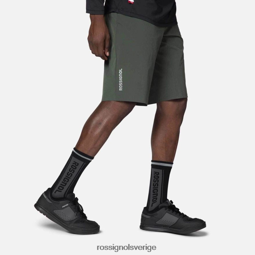 män Rossignol ebenholtsgrönt mountainbike shorts bottnar 0P00HR507
