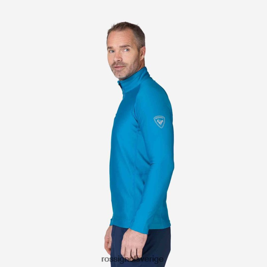 män Rossignol etylblått klassisk topp med halv dragkedja blast 0P00HR475