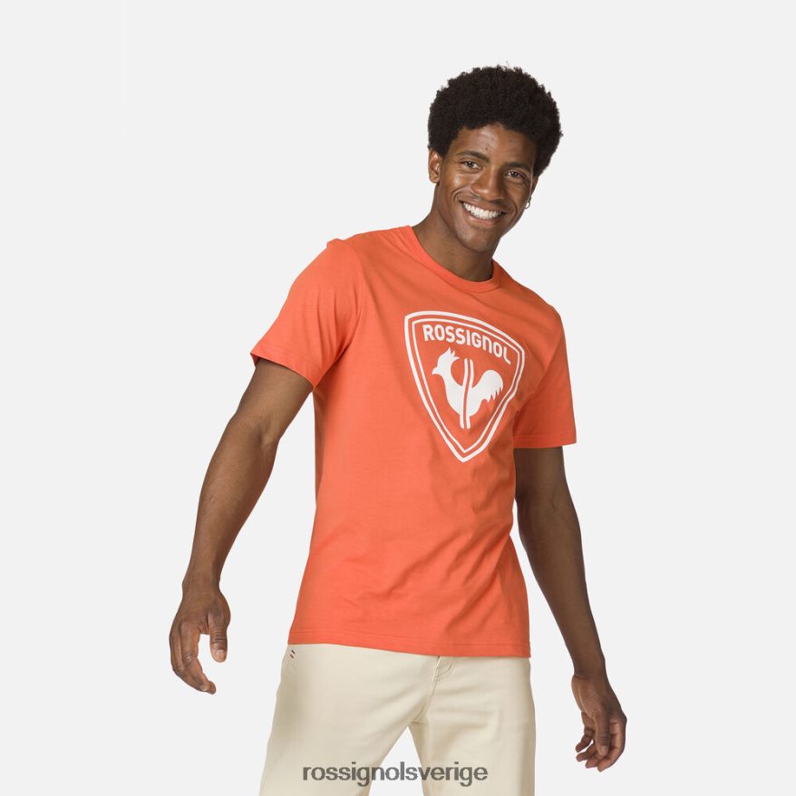 män Rossignol flameorange logotyp t-shirt blast 0P00HR492