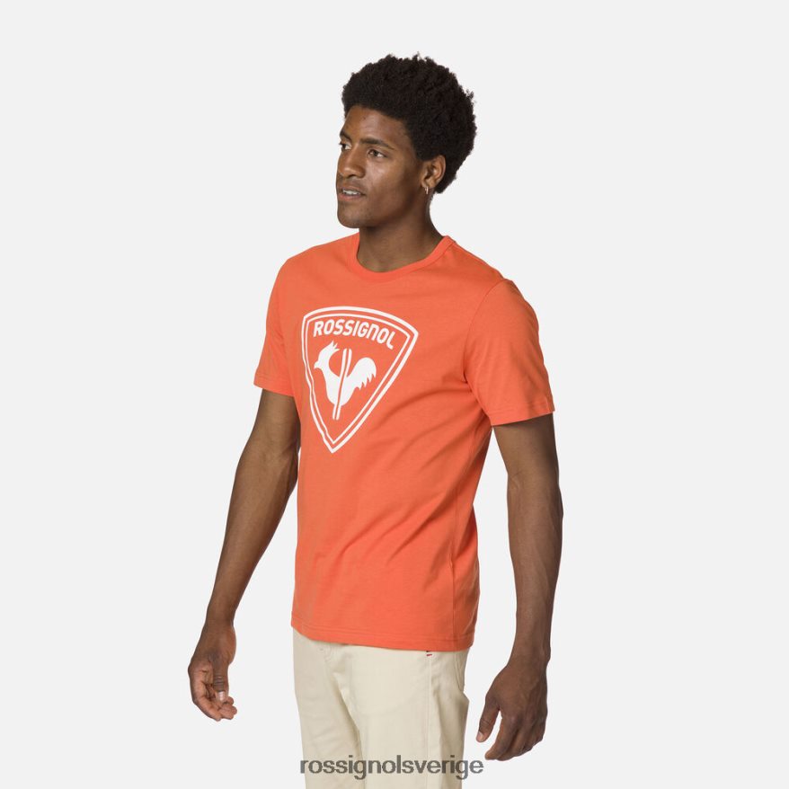 män Rossignol flameorange logotyp t-shirt blast 0P00HR492