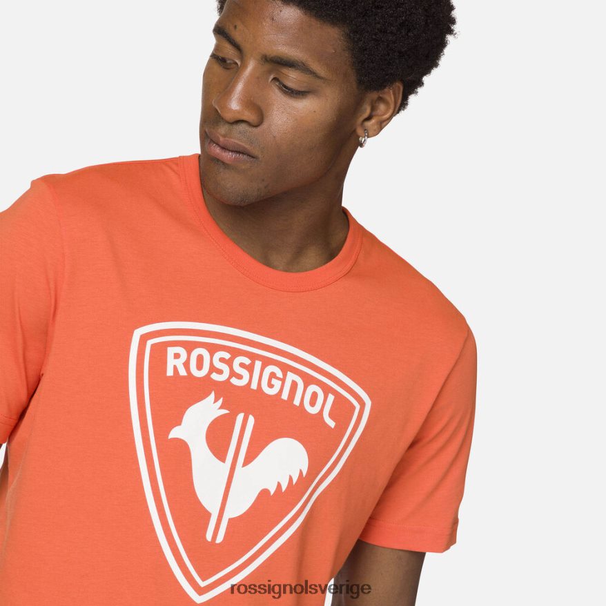 män Rossignol flameorange logotyp t-shirt blast 0P00HR492