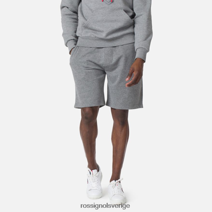 män Rossignol gråmelerad bomullshorts med logotyp bottnar 0P00HR498
