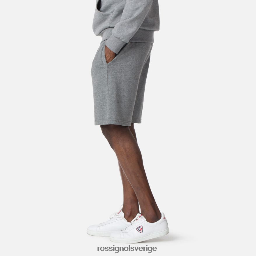 män Rossignol gråmelerad bomullshorts med logotyp bottnar 0P00HR498