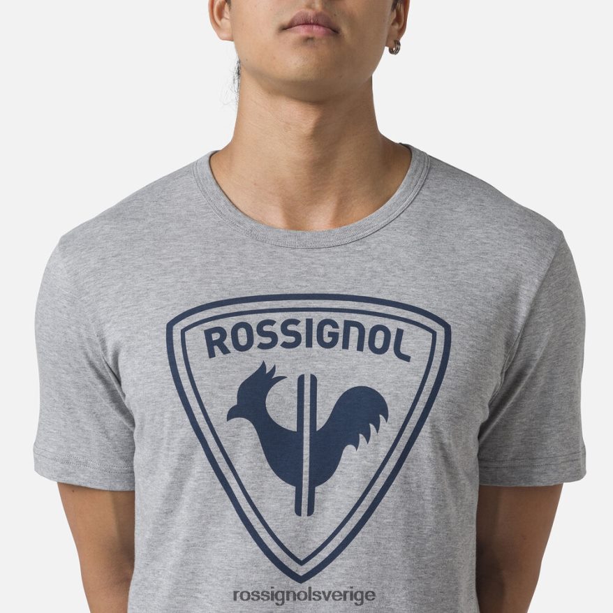 män Rossignol gråmelerad logotyp t-shirt blast 0P00HR83