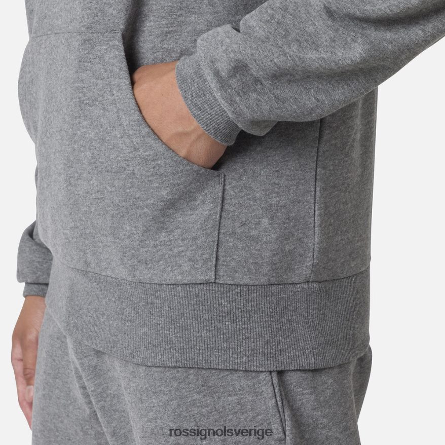 män Rossignol gråmelerad luvtröja i fleece med logotyp blast 0P00HR44
