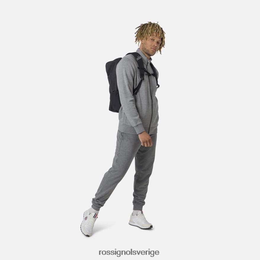 män Rossignol gråmelerad sweatpants med logotyp fleece bottnar 0P00HR377