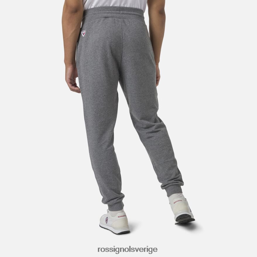 män Rossignol gråmelerad sweatpants med logotyp fleece bottnar 0P00HR377