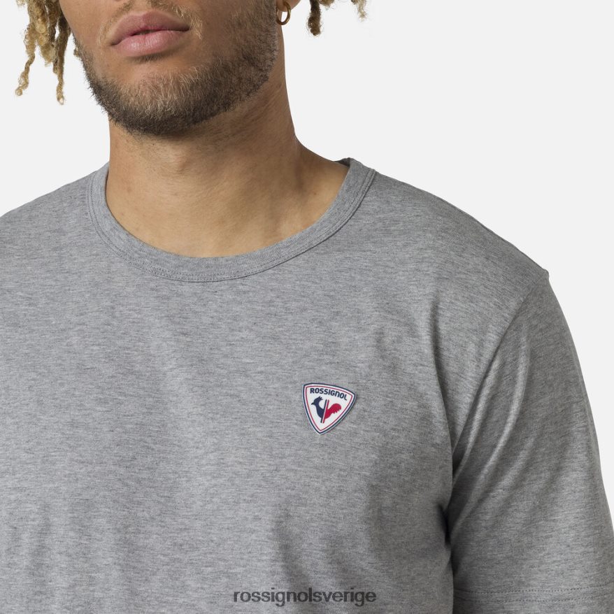 män Rossignol gråmelerad vanlig t-shirt med logotyp blast 0P00HR54