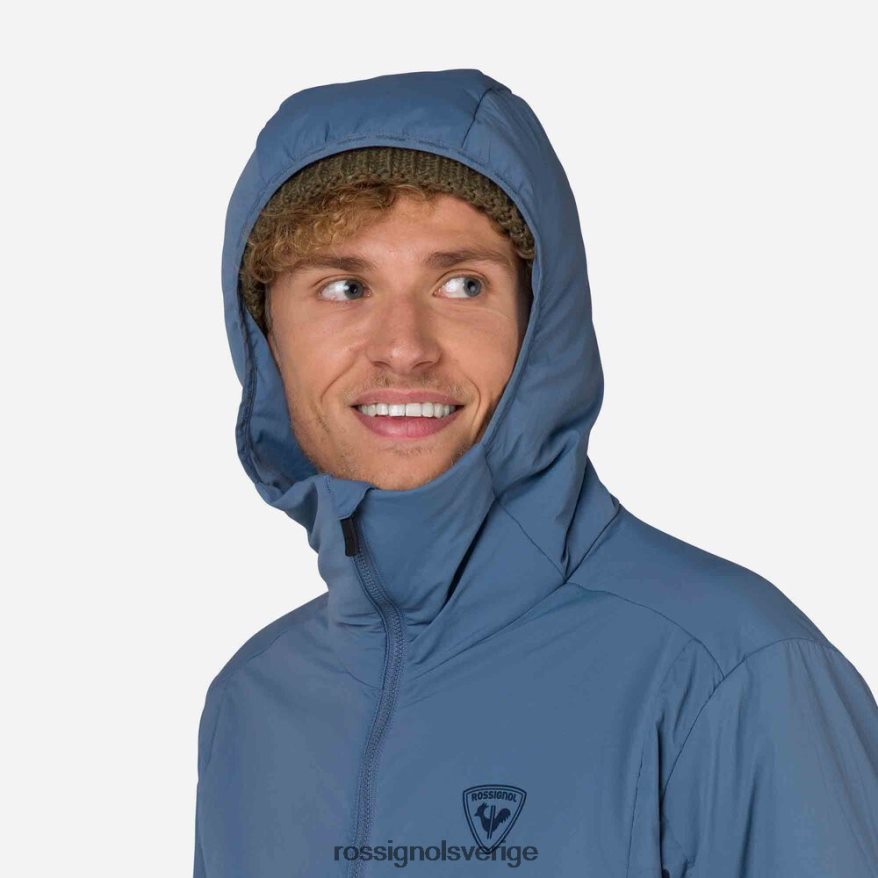män Rossignol marinblå opside hoodie jacka blast 0P00HR282