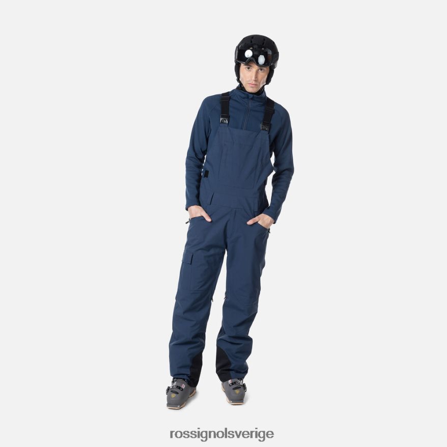 män Rossignol mörk marinblå avslappnade haklappsbyxor bottnar 0P00HR363