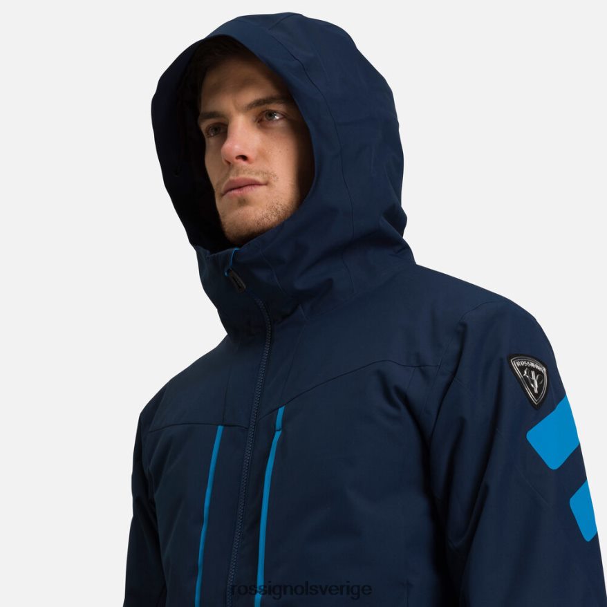 män Rossignol mörk marinblå funktion skidjacka blast 0P00HR167