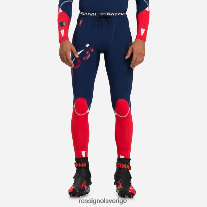 män Rossignol mörk marinblå infini compression race tights bottnar 0P00HR622