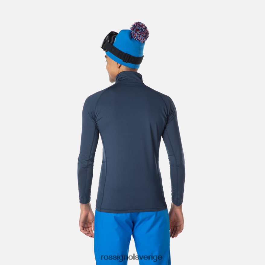 män Rossignol mörk marinblå klassisk topp med halv dragkedja blast 0P00HR456