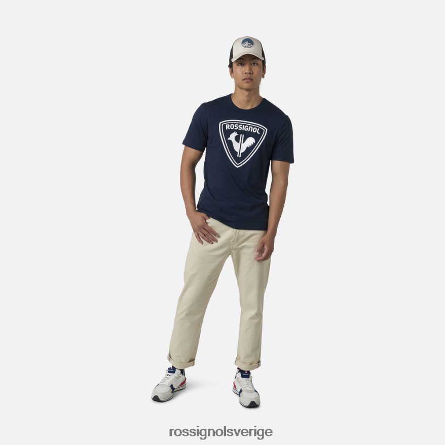 män Rossignol mörk marinblå logotyp t-shirt blast 0P00HR291