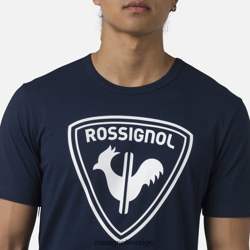 män Rossignol mörk marinblå logotyp t-shirt blast 0P00HR291