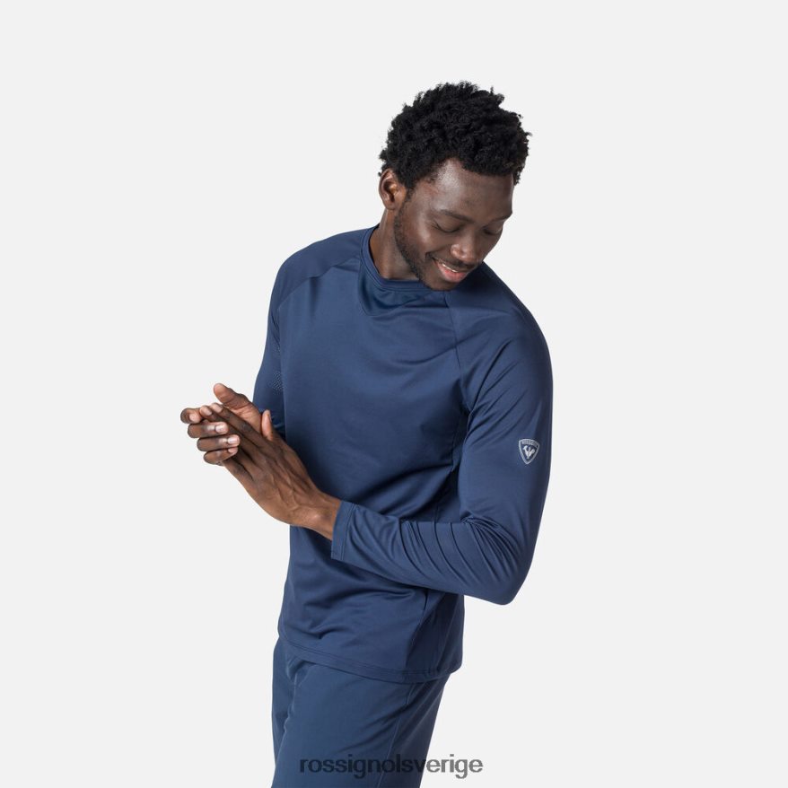 män Rossignol mörk marinblå långärmad jersey avslappnad passform blast 0P00HR86
