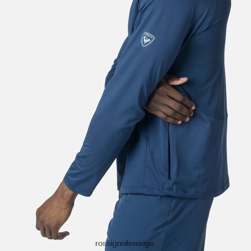 män Rossignol mörk marinblå långärmad jersey avslappnad passform blast 0P00HR86