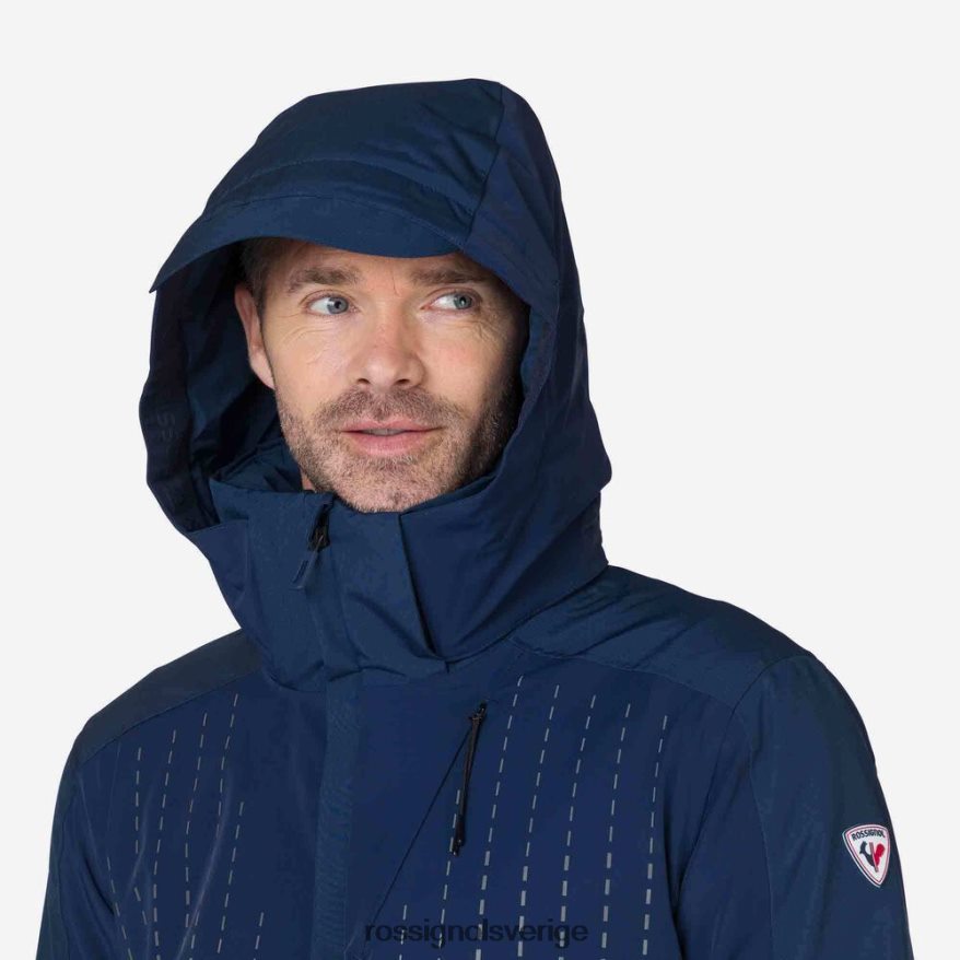 män Rossignol mörk marinblå nedbrytande skidjacka blast 0P00HR615