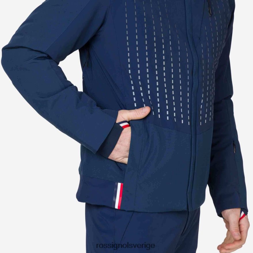 män Rossignol mörk marinblå nedbrytande skidjacka blast 0P00HR615