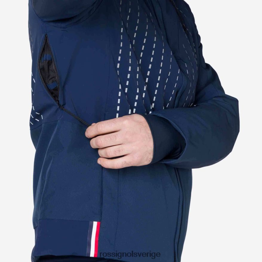 män Rossignol mörk marinblå nedbrytande skidjacka blast 0P00HR615