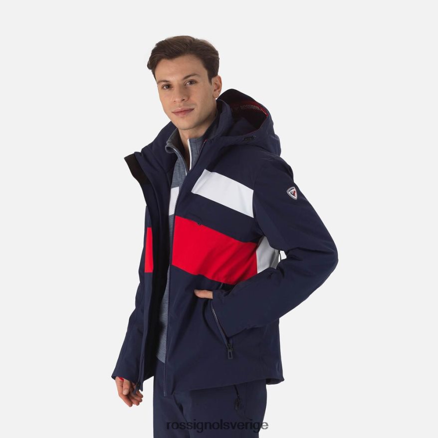 män Rossignol mörk marinblå react merino skidjacka blast 0P00HR181