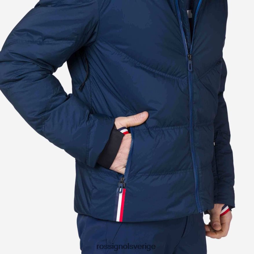 män Rossignol mörk marinblå signatur merino dun skidjacka blast 0P00HR611