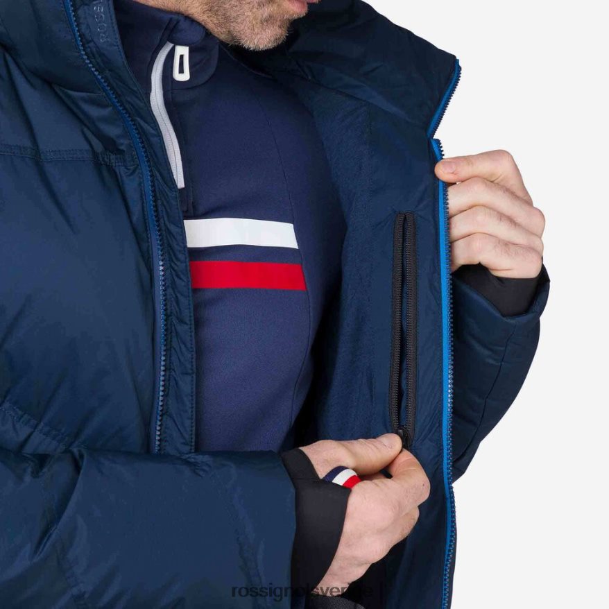 män Rossignol mörk marinblå signatur merino dun skidjacka blast 0P00HR611