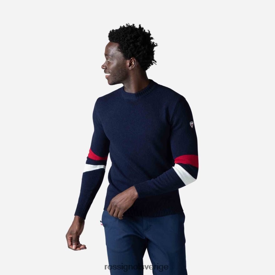 män Rossignol mörk marinblå signatur stickad tröja blast 0P00HR445