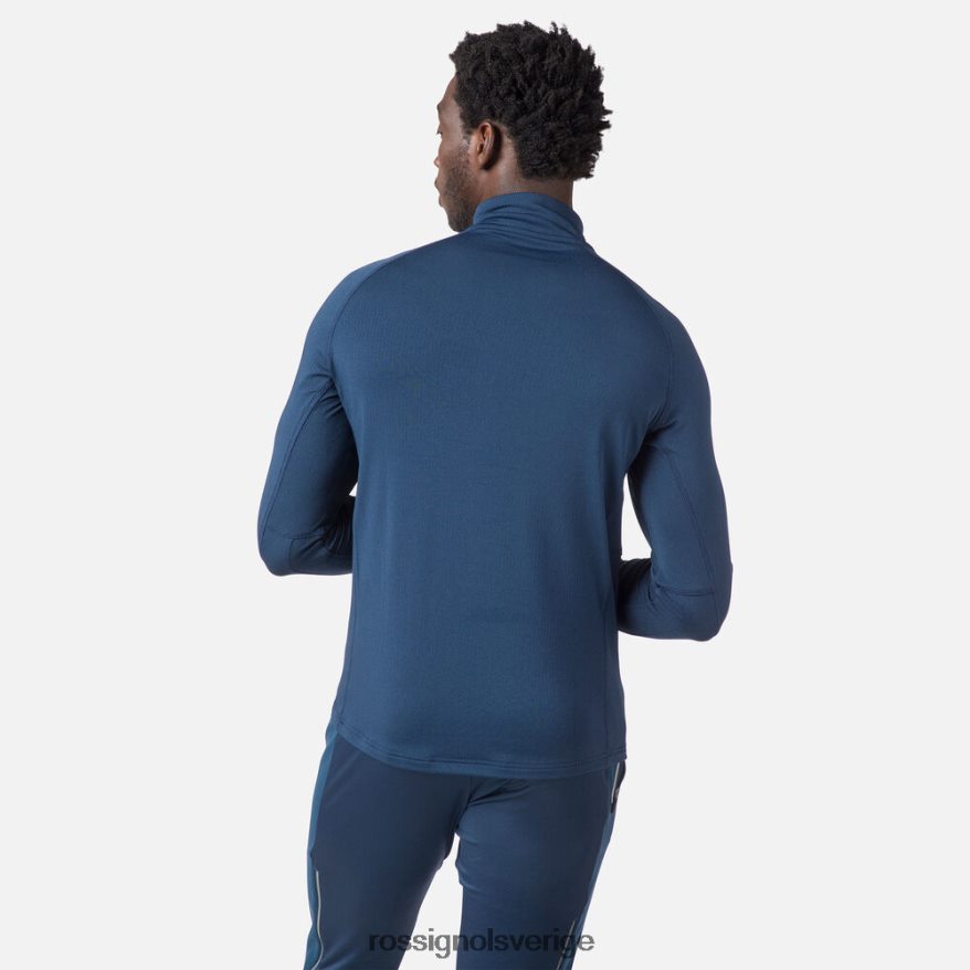 män Rossignol mörk marinblå skpr halvdragkedja mellanlager blast 0P00HR585