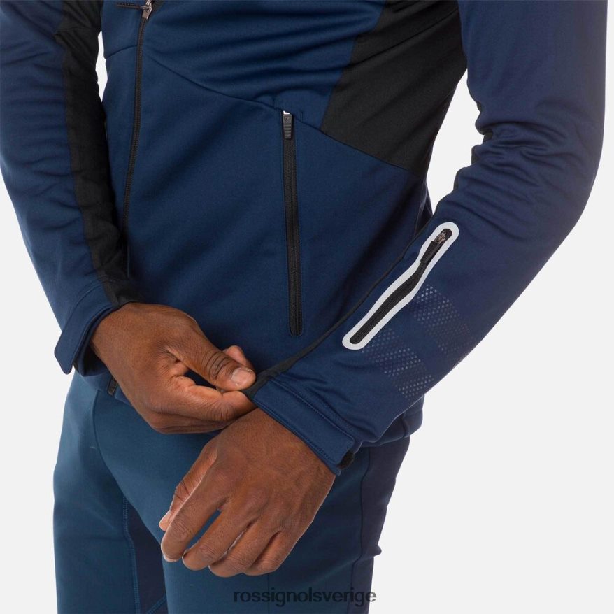 män Rossignol mörk marinblå softshell jacka blast 0P00HR400