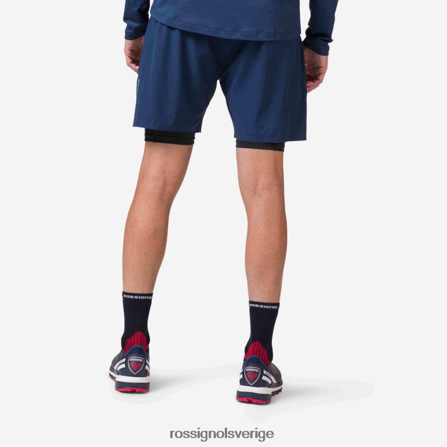 män Rossignol mörk marinblå trail löparshorts bottnar 0P00HR126