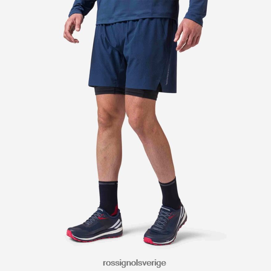 män Rossignol mörk marinblå trail löparshorts bottnar 0P00HR126