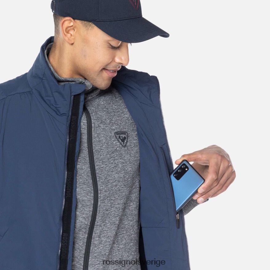 män Rossignol mörk marinblå väst på sidan blast 0P00HR406