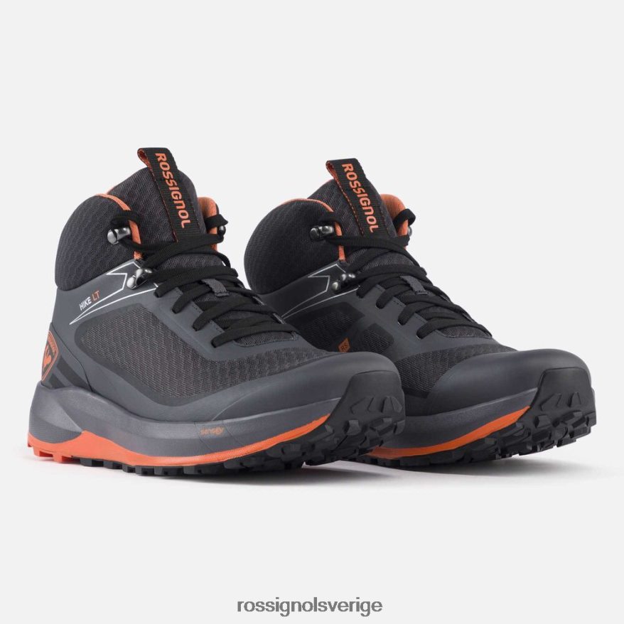 män Rossignol mörkgrå lätta vandringsskor Skodon 0P00HR317