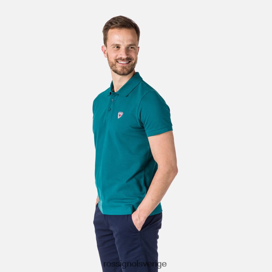 män Rossignol mörksmaragd logotyp polo blast 0P00HR33
