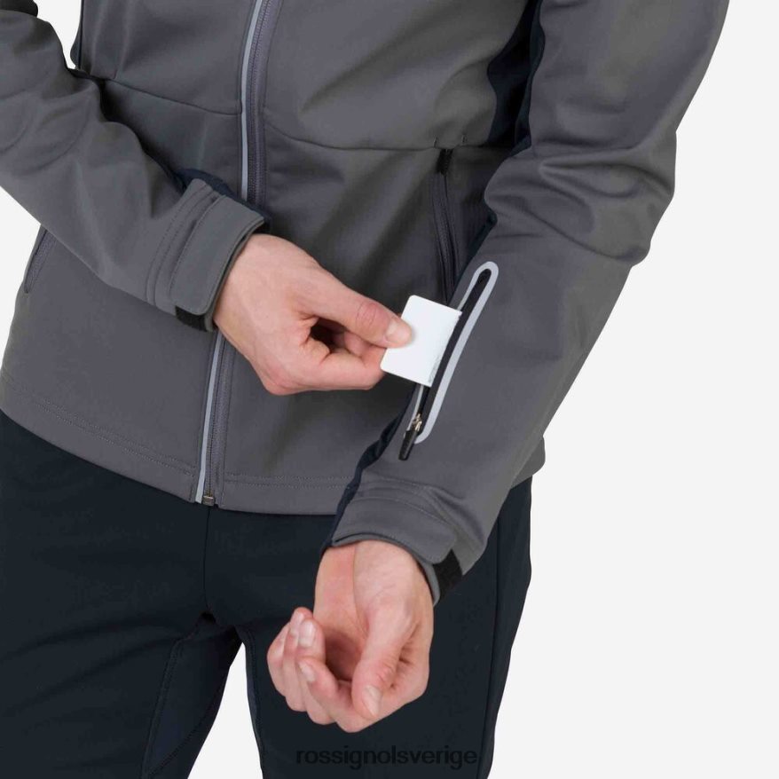 män Rossignol onyxgrå soft shell jacka blast 0P00HR516