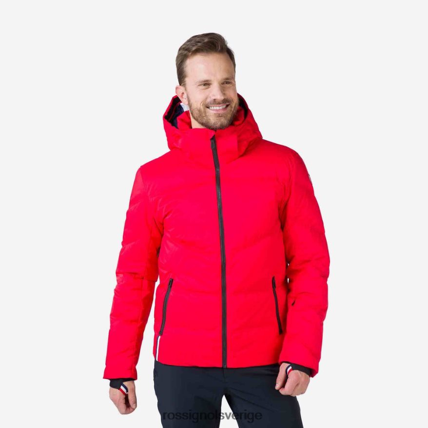 män Rossignol sportsred signatur merino dun skidjacka blast 0P00HR443