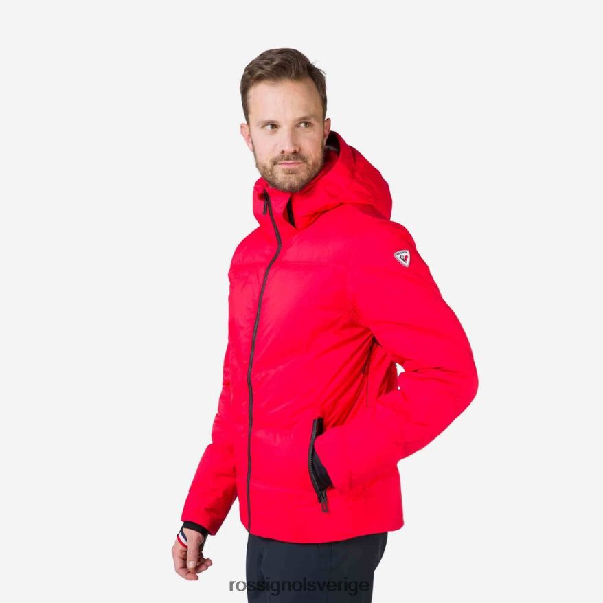 män Rossignol sportsred signatur merino dun skidjacka blast 0P00HR443