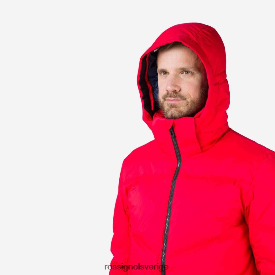 män Rossignol sportsred signatur merino dun skidjacka blast 0P00HR443