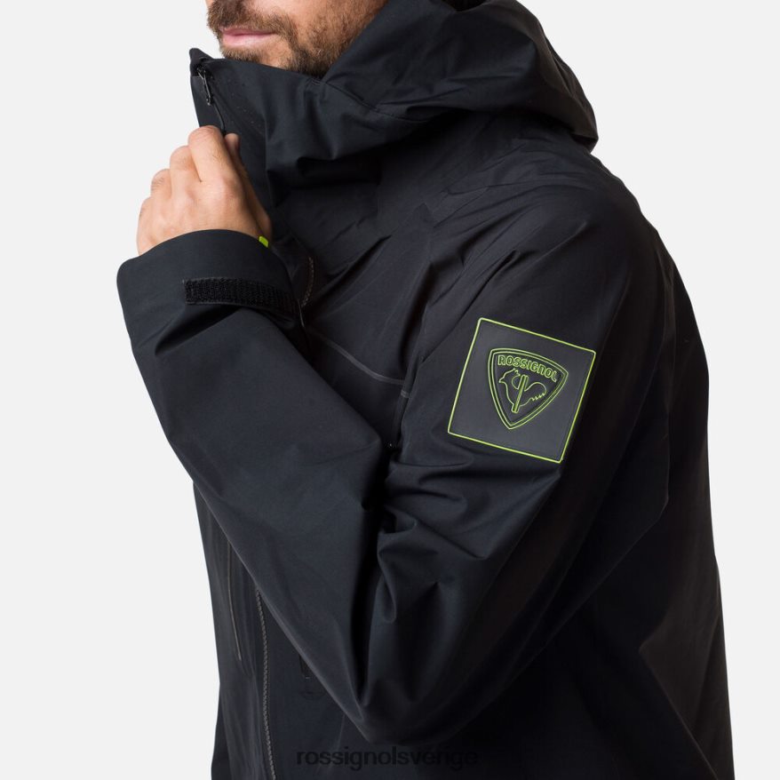 män Rossignol svart ateliers ride free ski/snowboard jacka blast 0P00HR650