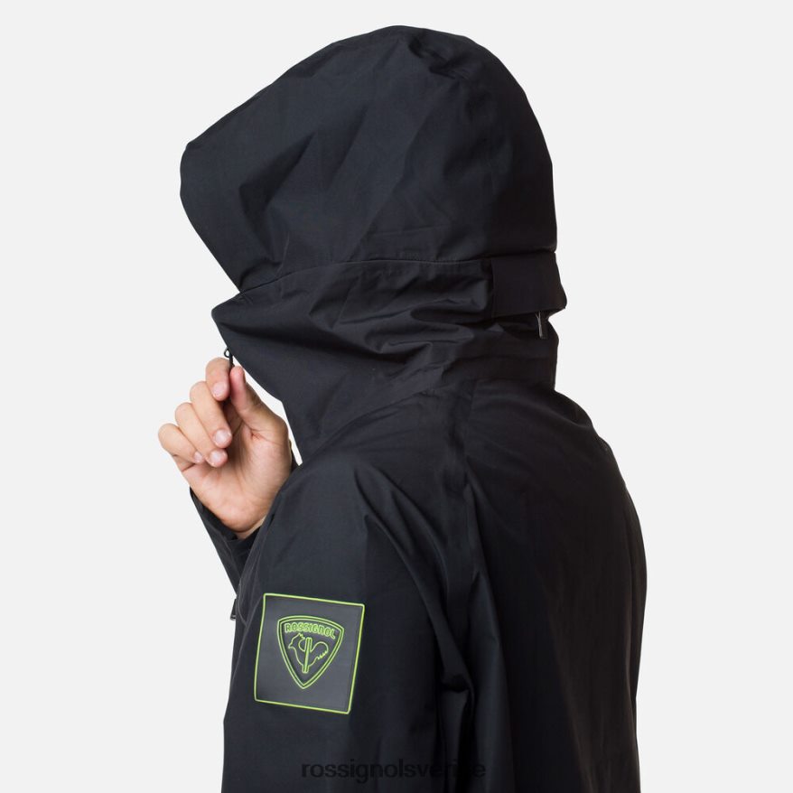 män Rossignol svart ateliers ride free ski/snowboard jacka blast 0P00HR650