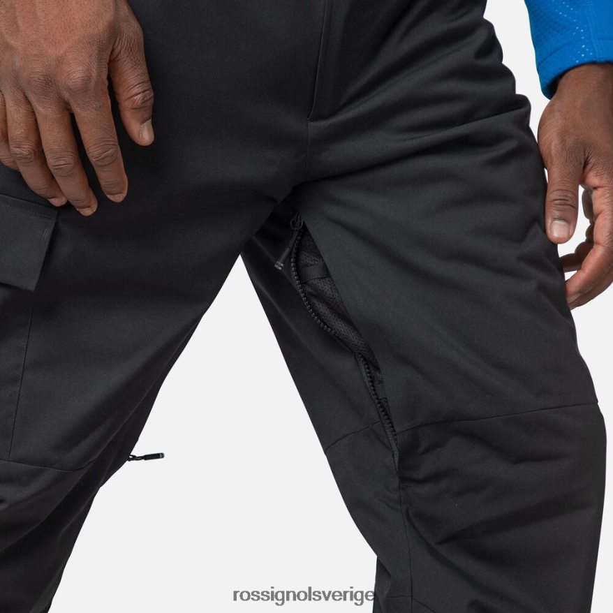 män Rossignol svart avslappnade haklappsbyxor bottnar 0P00HR227