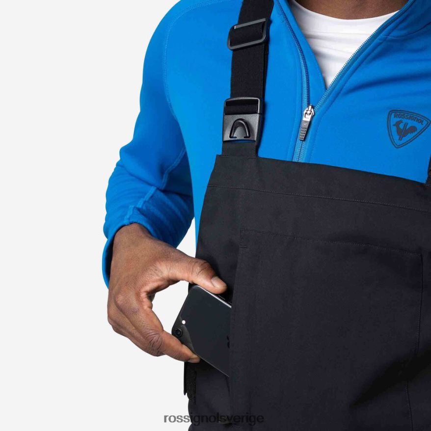 män Rossignol svart avslappnade haklappsbyxor bottnar 0P00HR227