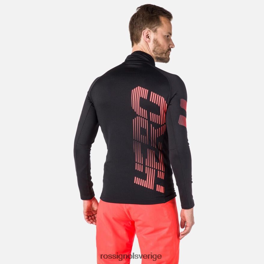 män Rossignol svart classique hero fleecetopp med halv dragkedja blast 0P00HR115
